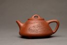 紫砂壶图片：张听刚装饰 精品紫泥调砂 周斌全手子冶石瓢 精工 - 宜兴紫砂壶网
