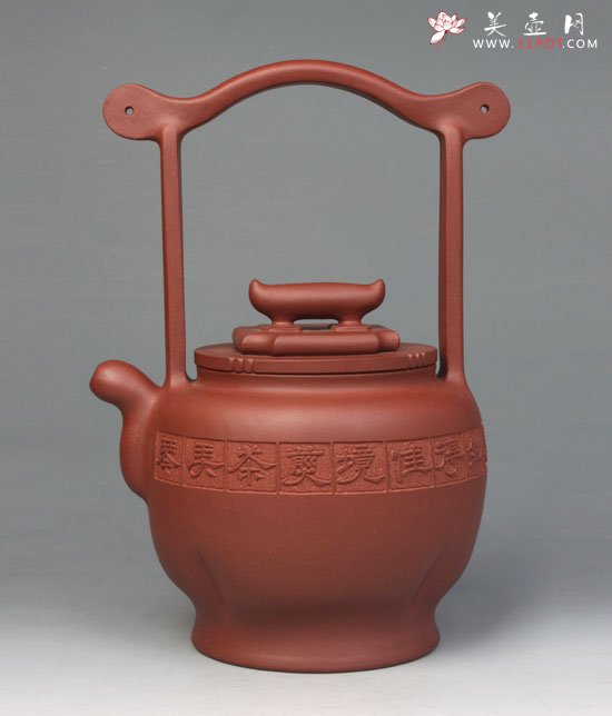 紫砂壶图片：檀琮提梁 - 宜兴紫砂壶网