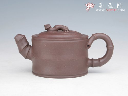 紫砂壶图片：一节竹段 - 宜兴紫砂壶网