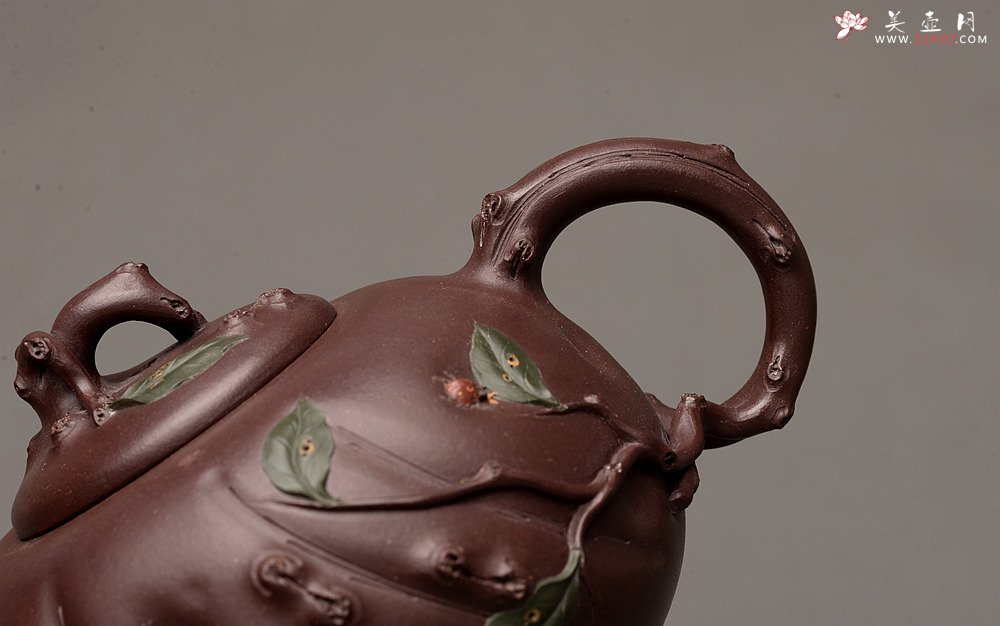 紫砂壶图片：灵秀俊美 自然清趣 玉露 典雅大气 原创作品孙伟强张新亚合作 - 宜兴紫砂壶网