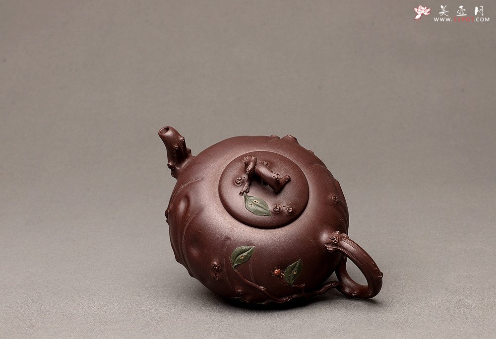 紫砂壶图片：灵秀俊美 自然清趣 玉露 典雅大气 原创作品孙伟强张新亚合作 - 宜兴紫砂壶网