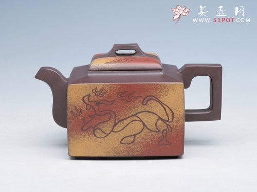 紫砂壶图片：亚明四方 - 宜兴紫砂壶网