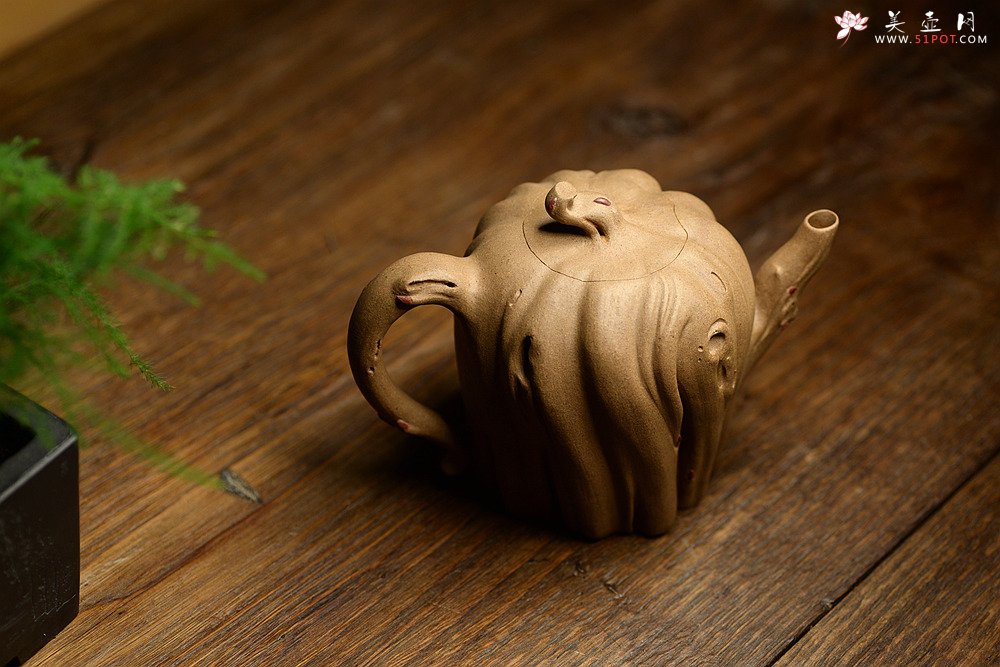紫砂壶图片：刘秀全手经典新品 自然生动 古朴之味~~全手树魂 - 宜兴紫砂壶网