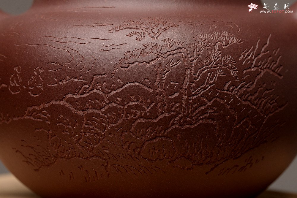 紫砂壶图片：张智耀新作 饱满敦厚 全手圆乐 张听刚装饰 - 宜兴紫砂壶网