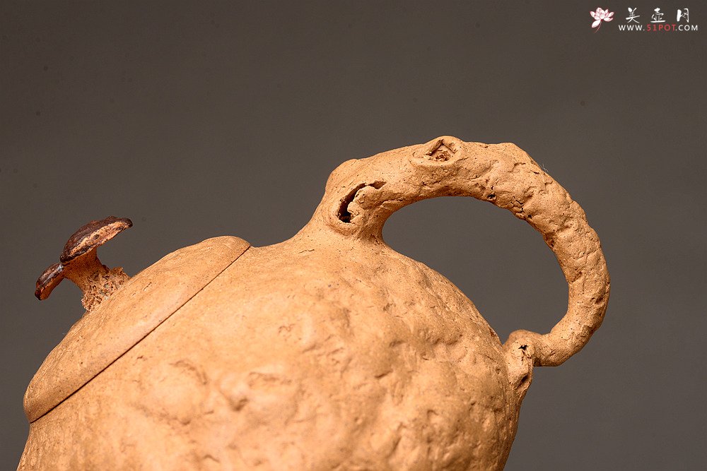 紫砂壶图片：谢多莲全手龚春套组~ 非常好玩 古朴之味 自然生动 - 宜兴紫砂壶网