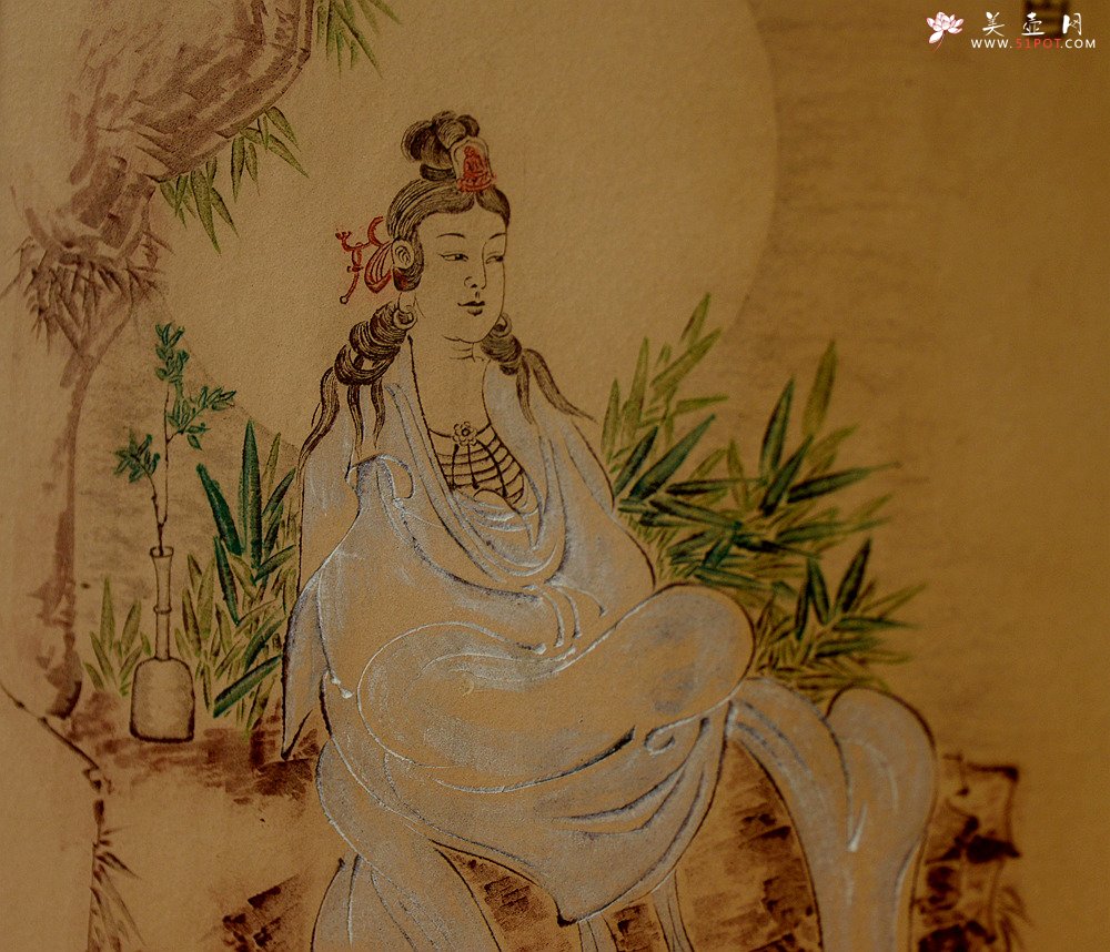 紫砂壶图片：谭华斌精心装饰  壁画 送礼自珍佳作 - 宜兴紫砂壶网