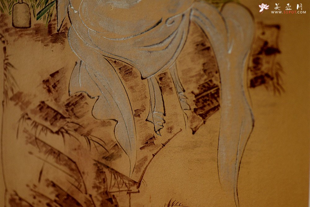 紫砂壶图片：谭华斌精心装饰  壁画 送礼自珍佳作 - 宜兴紫砂壶网