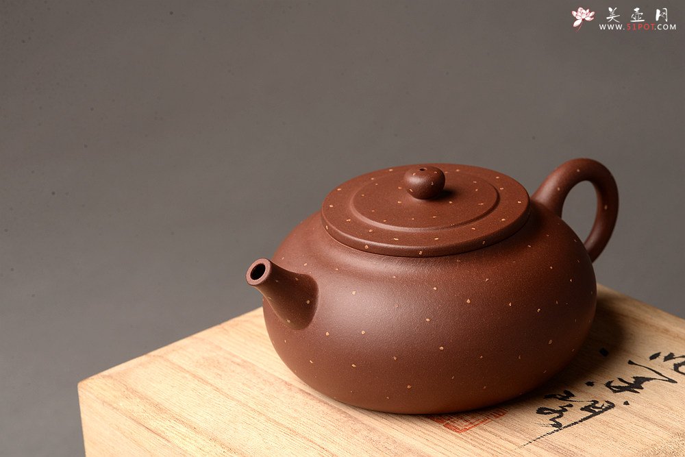 紫砂壶图片：王微全手新品 做工精致 大口实用有趣 全手铺砂锦泉 - 宜兴紫砂壶网