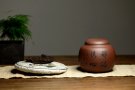 紫砂壶图片：原矿紫泥  茄段茶叶罐 - 宜兴紫砂壶网
