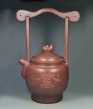 紫砂壶图片：元宝提梁 - 宜兴紫砂壶网