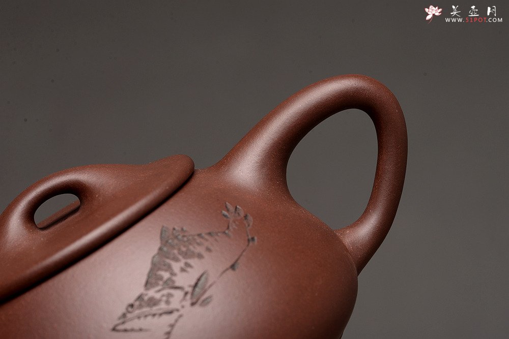 紫砂壶图片：陆轶舟作品 烹云石瓢 相映得趣 文气实用~ - 宜兴紫砂壶网