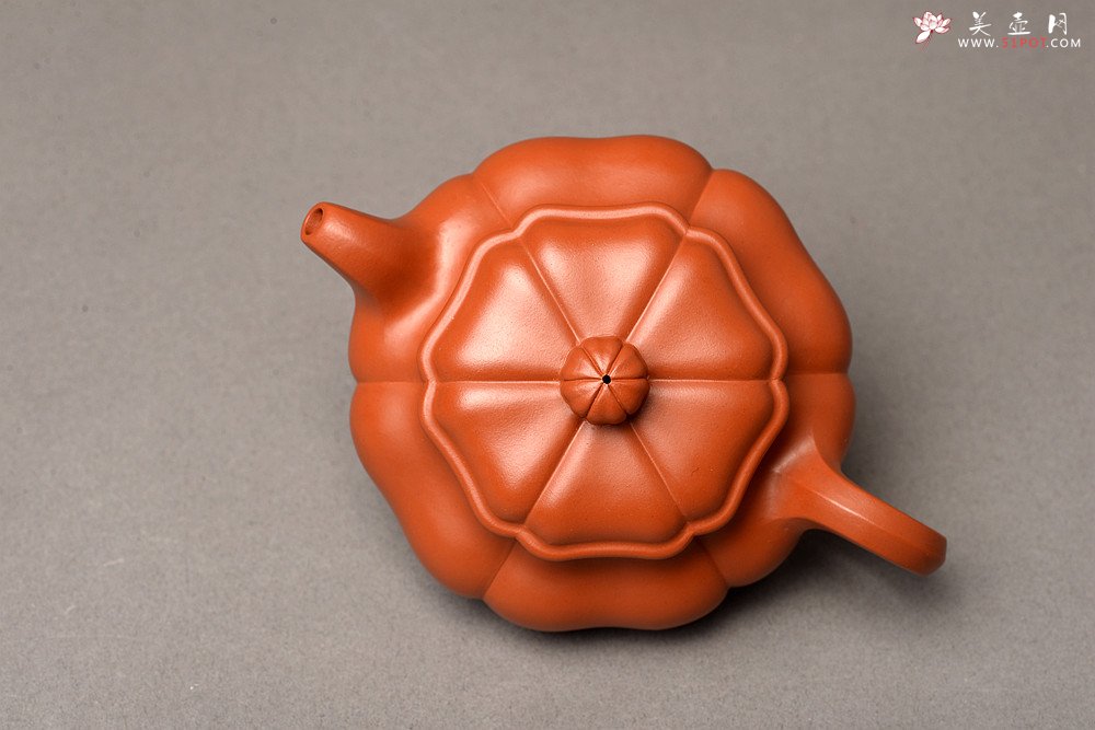 紫砂壶图片：朱泥筋囊 难得完美品  葵仿古 大口实用 丰润精美  - 宜兴紫砂壶网