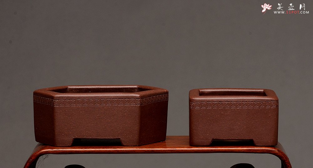 紫砂壶图片：张秋平全手微型花盆 美壶网回馈之作 气度更加漂亮 - 宜兴紫砂壶网