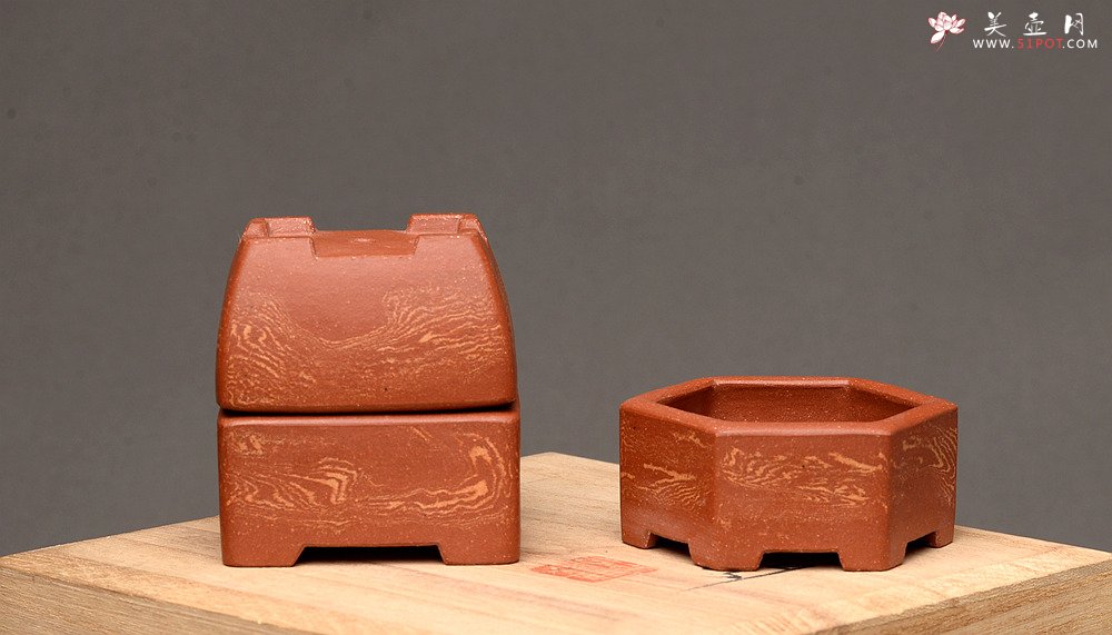 紫砂壶图片：张秋平全手微型胶泥小花盆 美壶网回馈之作 更加漂亮 - 宜兴紫砂壶网