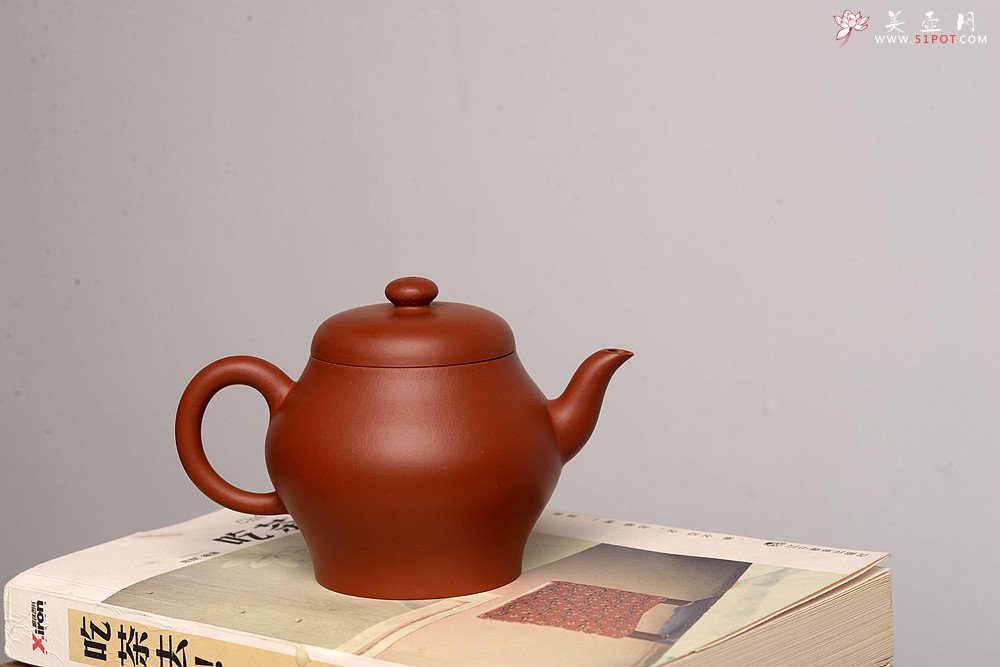 紫砂壶图片：摹古之作 杀茶利器 优质朱泥 线条优美 高亭 做工精致 - 宜兴紫砂壶网