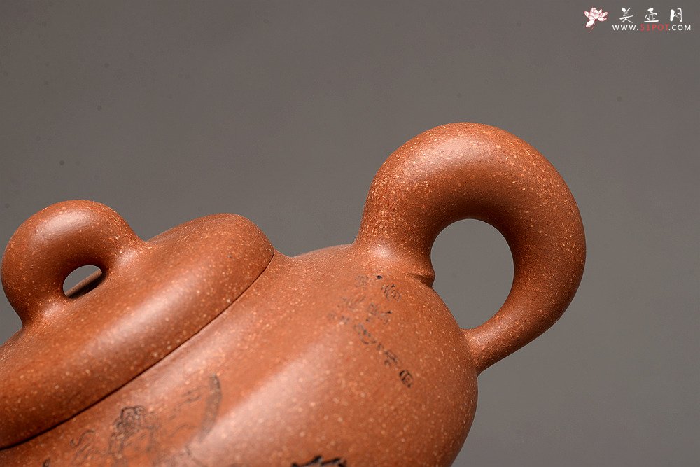 紫砂壶图片：精品 道洪风格 出水如柱 全手玉璧 获奖作品 - 宜兴紫砂壶网