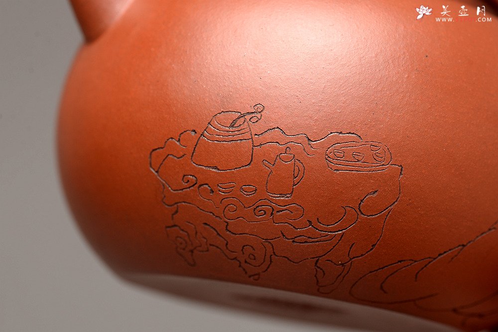 紫砂壶图片：美壶特惠 优质红皮龙 古朴有趣 实用耐品  元婴 杀茶利器 - 宜兴紫砂壶网