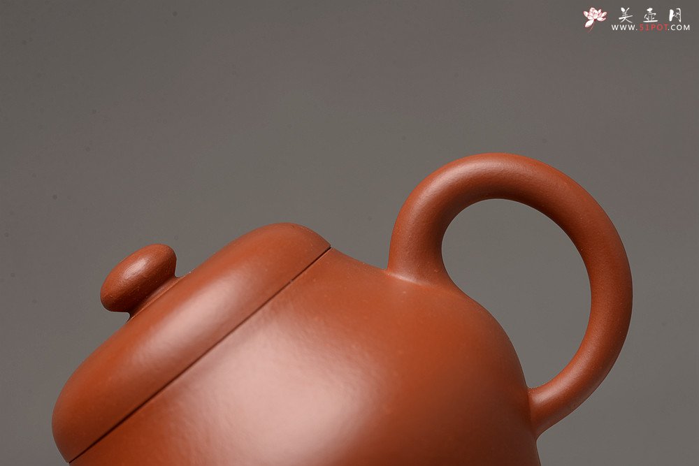 紫砂壶图片：摹古之作 杀茶利器 优质朱泥 线条优美 高亭 做工精致 - 宜兴紫砂壶网