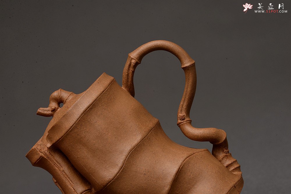 紫砂壶图片：林秀明经典代表作 自然古朴 秀雅竹韵 线条灵动~ 学院风 全手清逸 - 宜兴紫砂壶网