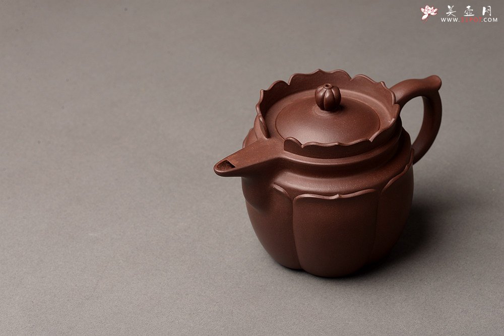 紫砂壶图片：蔡旭伟乙未冬 精美之作 全手莲花僧帽 娴静品茗 书房雅器 - 宜兴紫砂壶网