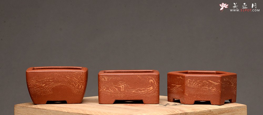 紫砂壶图片：张秋平全手微型胶泥小花盆 美壶网回馈之作 更加漂亮 - 宜兴紫砂壶网