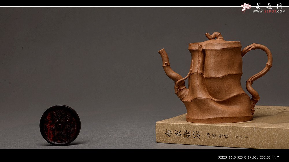 紫砂壶图片：林秀明经典代表作 自然古朴 秀雅竹韵 线条灵动~ 学院风 全手清逸 - 宜兴紫砂壶网