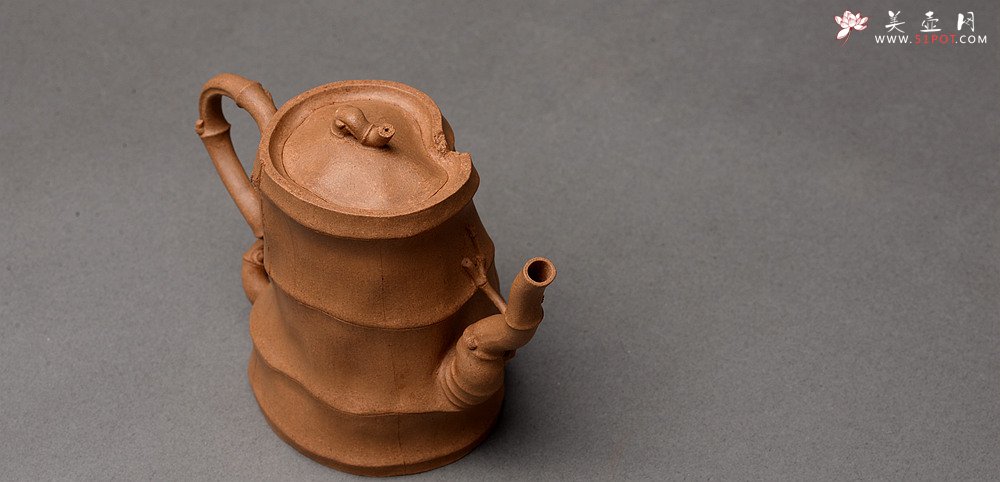 紫砂壶图片：林秀明经典代表作 自然古朴 秀雅竹韵 线条灵动~ 学院风 全手清逸 - 宜兴紫砂壶网