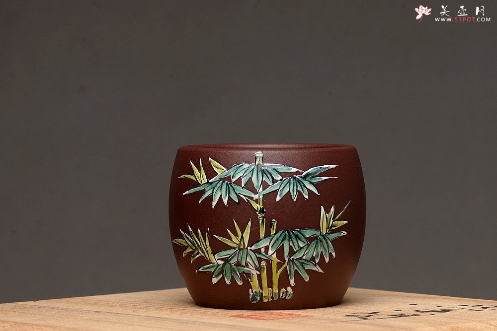 紫砂壶图片：美壶特惠 梅兰竹菊点彩一套精致品茗杯 自用送礼佳品 - 宜兴紫砂壶网