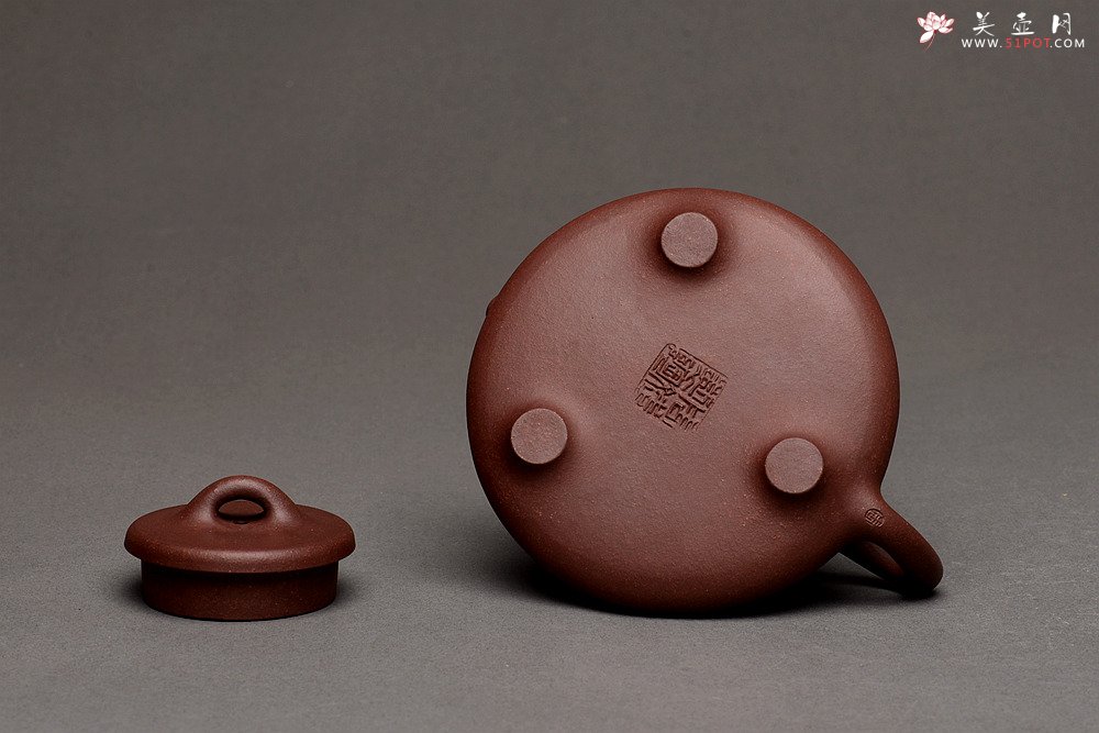 紫砂壶图片：周斌全手作品 游心堂主人精心装饰 子冶石瓢 做工精致 文气佳品 - 宜兴紫砂壶网