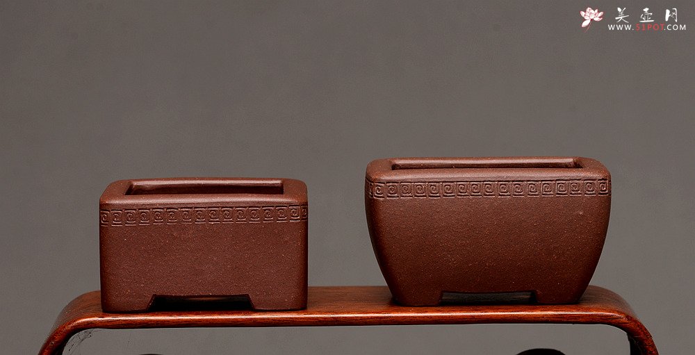 紫砂壶图片：张秋平全手微型花盆 美壶网回馈之作 气度更加漂亮 - 宜兴紫砂壶网