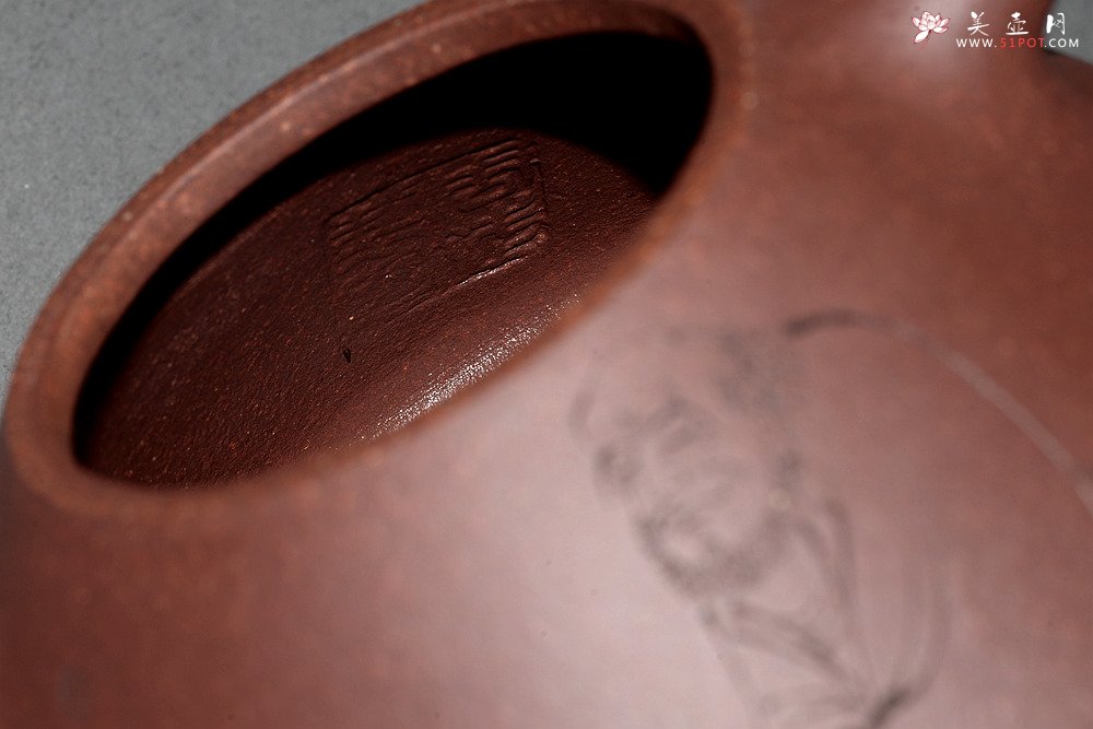 紫砂壶图片：周斌全手作品 游心堂主人精心装饰 子冶石瓢 做工精致 文气佳品 - 宜兴紫砂壶网