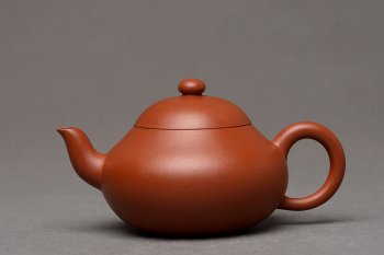 紫砂壶图片：经典传统 优质朱泥梨形 极易泡养朱泥 器形端庄  - 宜兴紫砂壶网