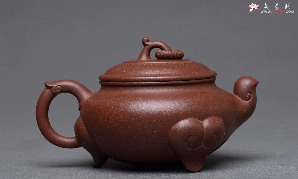 紫砂壶图片：于洪霞全手作品 寓意吉祥 做工精致 俊美实用 三阳开泰 - 宜兴紫砂壶网