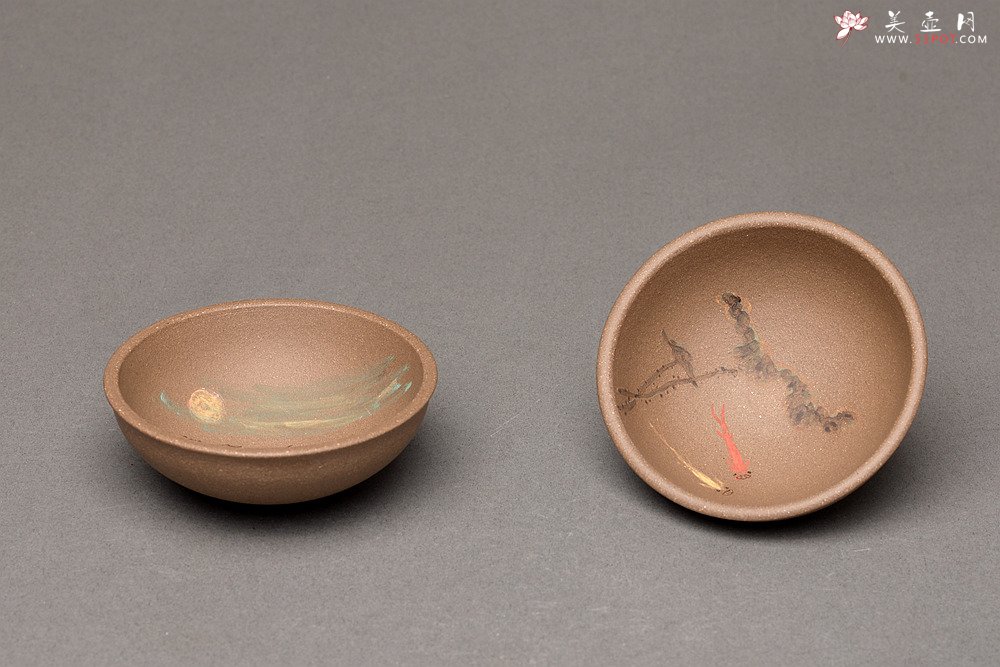 紫砂壶图片：雅致有趣 做工精致 自用佳品~品茗杯  - 宜兴紫砂壶网