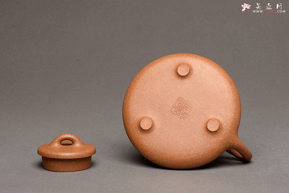 紫砂壶图片：器形周正 文气全手石瓢 骨肉均挺之精品 - 宜兴紫砂壶网