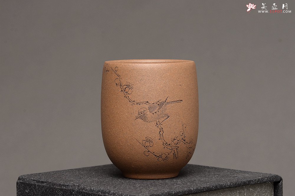 紫砂壶图片：美壶特惠 游心堂主人精刻 高档套组杯 6个一组  送礼自玩佳品~ - 宜兴紫砂壶网