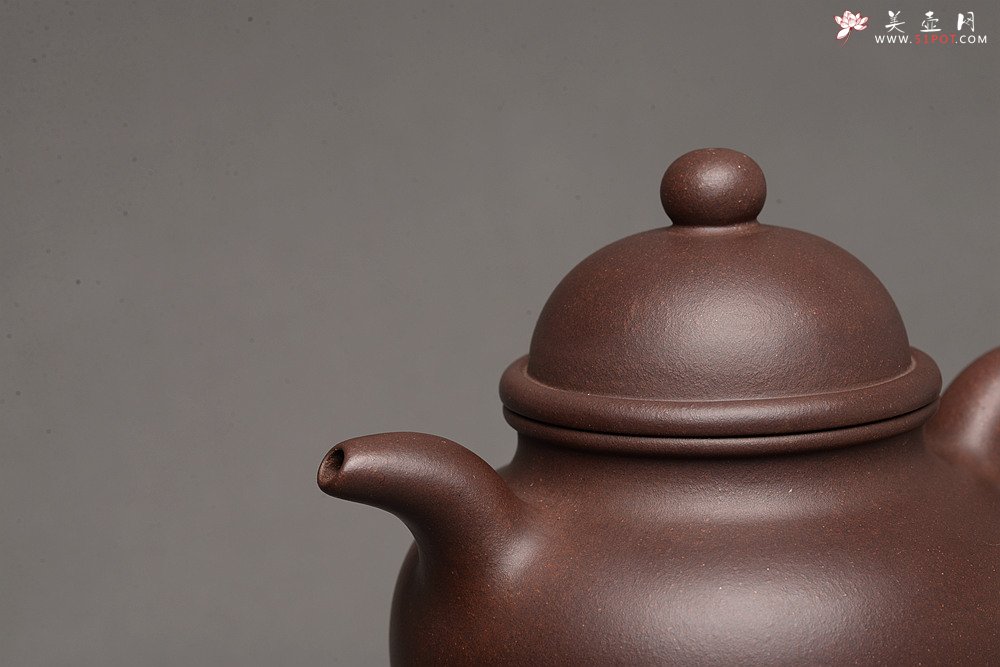 紫砂壶图片：深得其味 全手寿珍掇球 霸气 经典再现 - 宜兴紫砂壶网