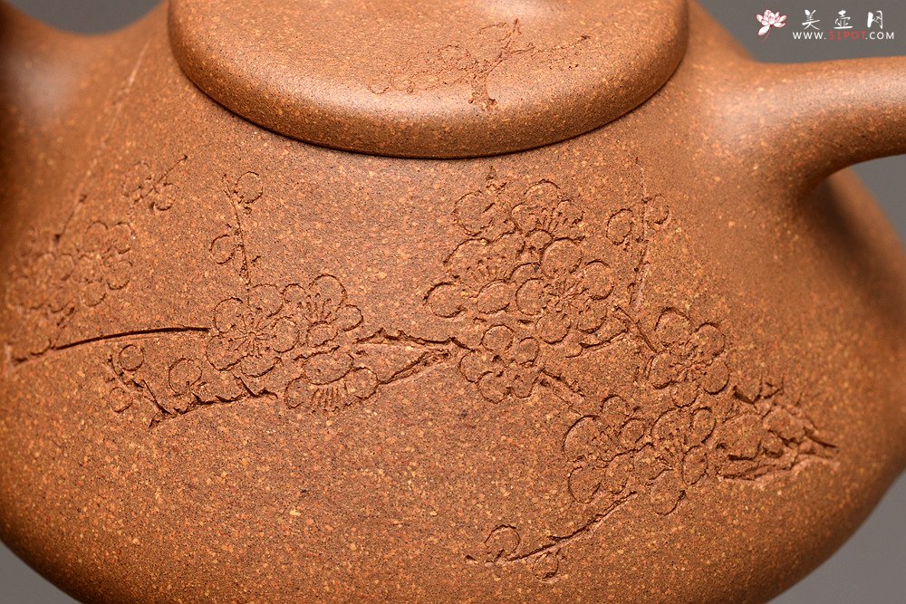 紫砂壶图片：器形周正 文气全手石瓢 骨肉均挺之精品 - 宜兴紫砂壶网