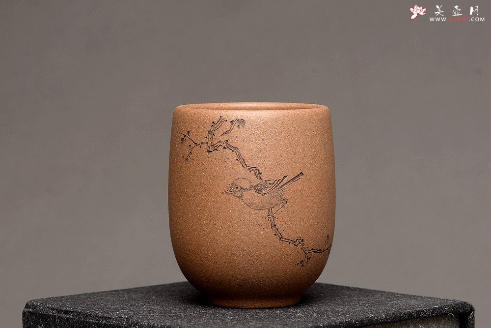 紫砂壶图片：美壶特惠 游心堂主人精刻 高档套组杯 6个一组  送礼自玩佳品~ - 宜兴紫砂壶网