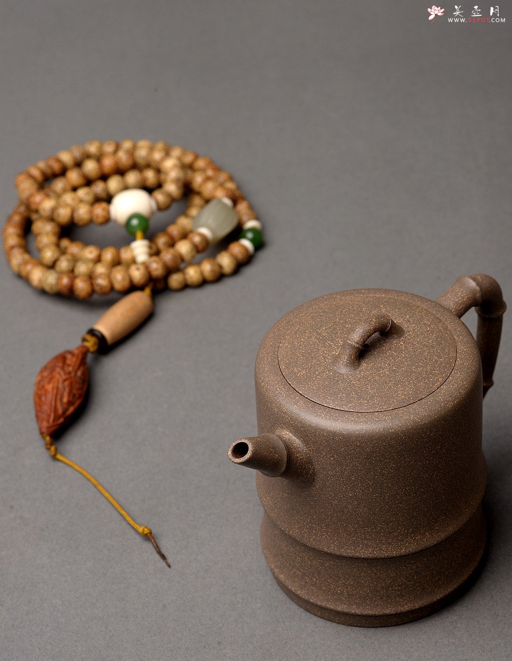 紫砂壶图片：钱建荷丙申年全手新作 寓意吉祥  优质青段 竹韵清风 节节高升 - 宜兴紫砂壶网