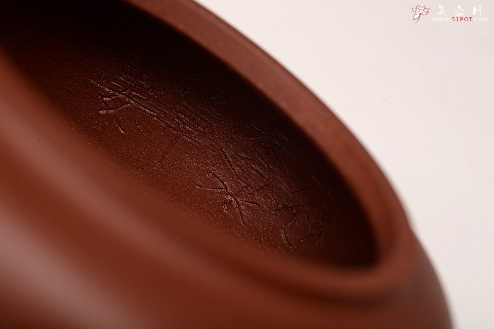 紫砂壶图片：詹黎明乙未秋全手精品 怀古井栏 陆逸舟文心装饰 素雅耐品 大口实用 - 宜兴紫砂壶网