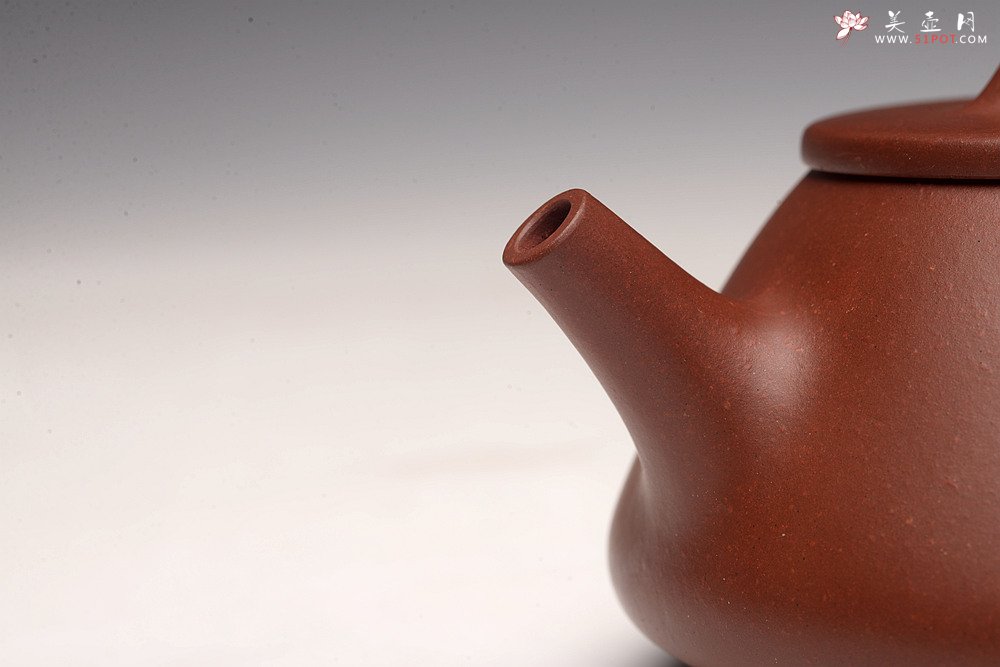 紫砂壶图片：美壶双节特惠之平盖石瓢 超级实用品 极易泡养红皮龙 - 宜兴紫砂壶网