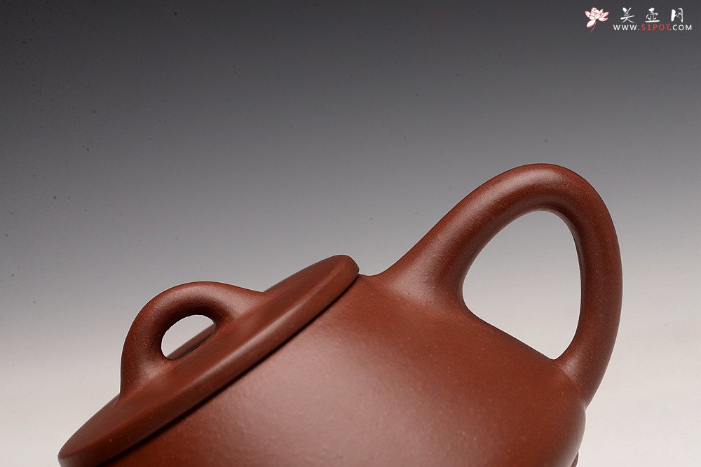 紫砂壶图片：美壶双节特惠之平盖石瓢 超级实用品 极易泡养红皮龙 - 宜兴紫砂壶网