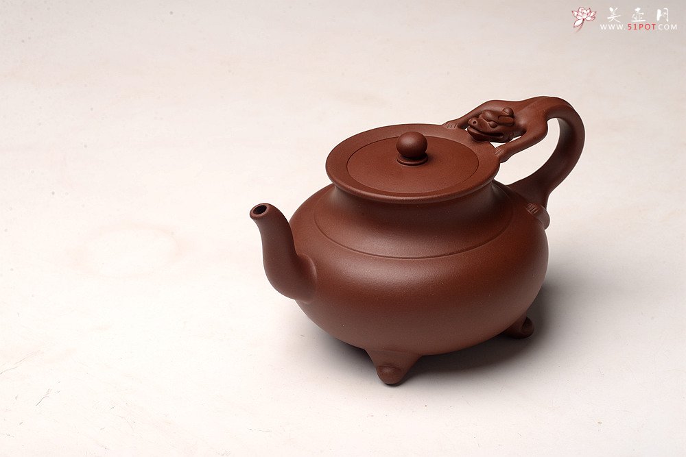 紫砂壶图片：呕心力作 精于洪霞精品代表作~ 全手螭龙 雍容华贵 - 宜兴紫砂壶网