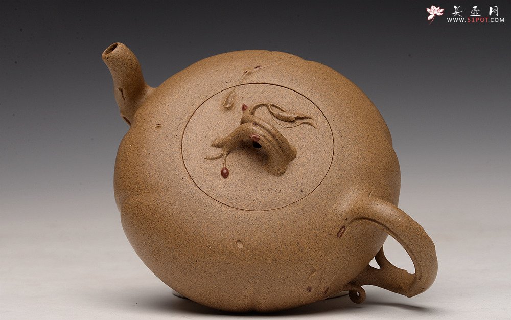 紫砂壶图片：高雪琴新作 优质老段泥 贴叶灵动 大口实用 全手春趣 - 宜兴紫砂壶网