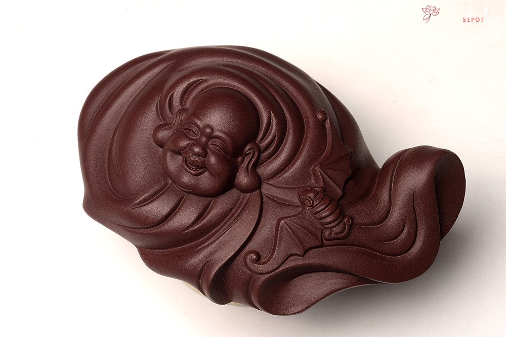 紫砂壶图片：做工精致 泥料优秀 福在眼前 笔架or茶宠or镇纸 - 宜兴紫砂壶网