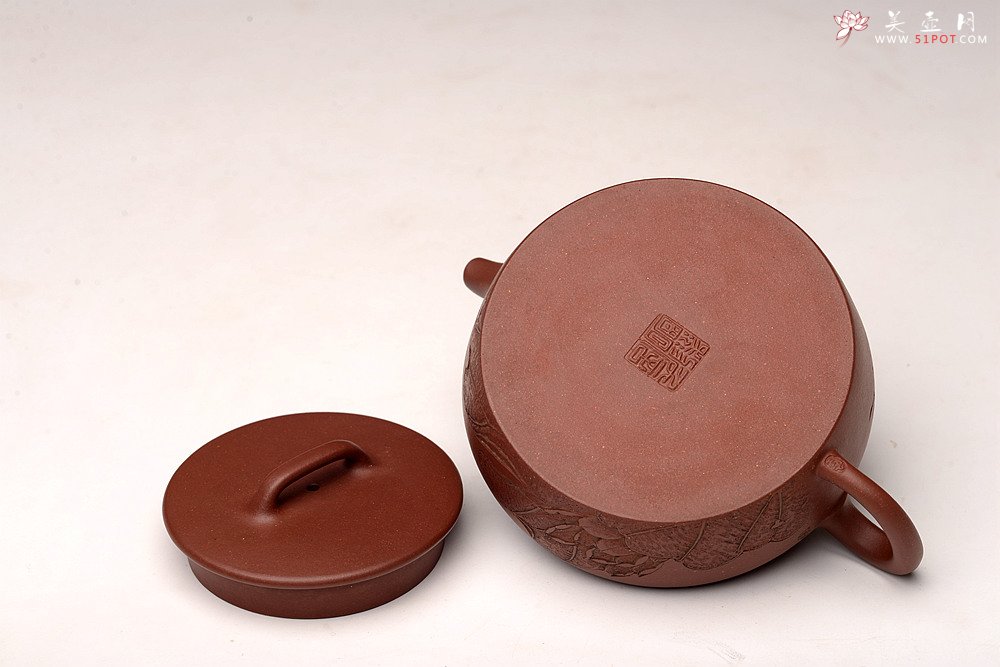 紫砂壶图片：詹黎明乙未秋全手精品 怀古井栏 陆逸舟文心装饰 素雅耐品 大口实用 - 宜兴紫砂壶网