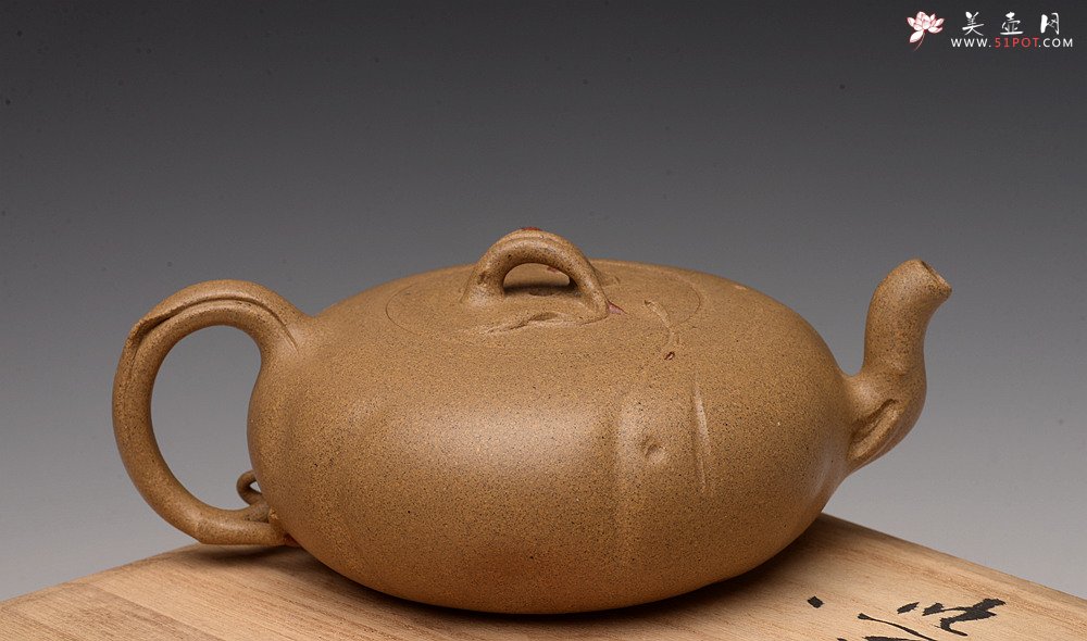 紫砂壶图片：高雪琴新作 优质老段泥 贴叶灵动 大口实用 全手春趣 - 宜兴紫砂壶网