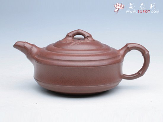 紫砂壶图片：扁竹鼓 - 宜兴紫砂壶网