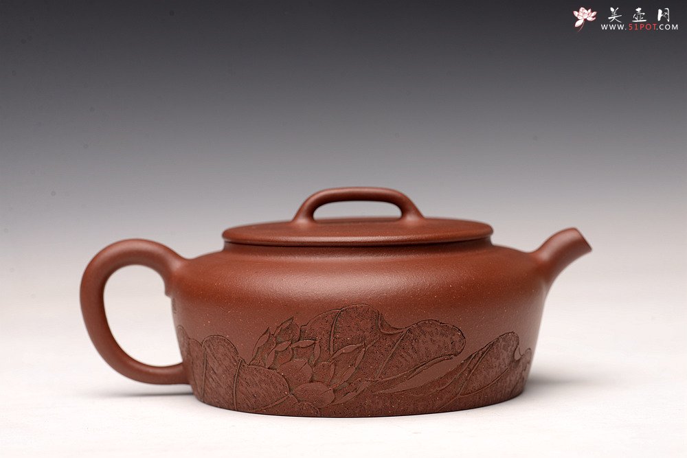 紫砂壶图片：詹黎明乙未秋全手精品 怀古井栏 陆逸舟文心装饰 素雅耐品 大口实用 - 宜兴紫砂壶网